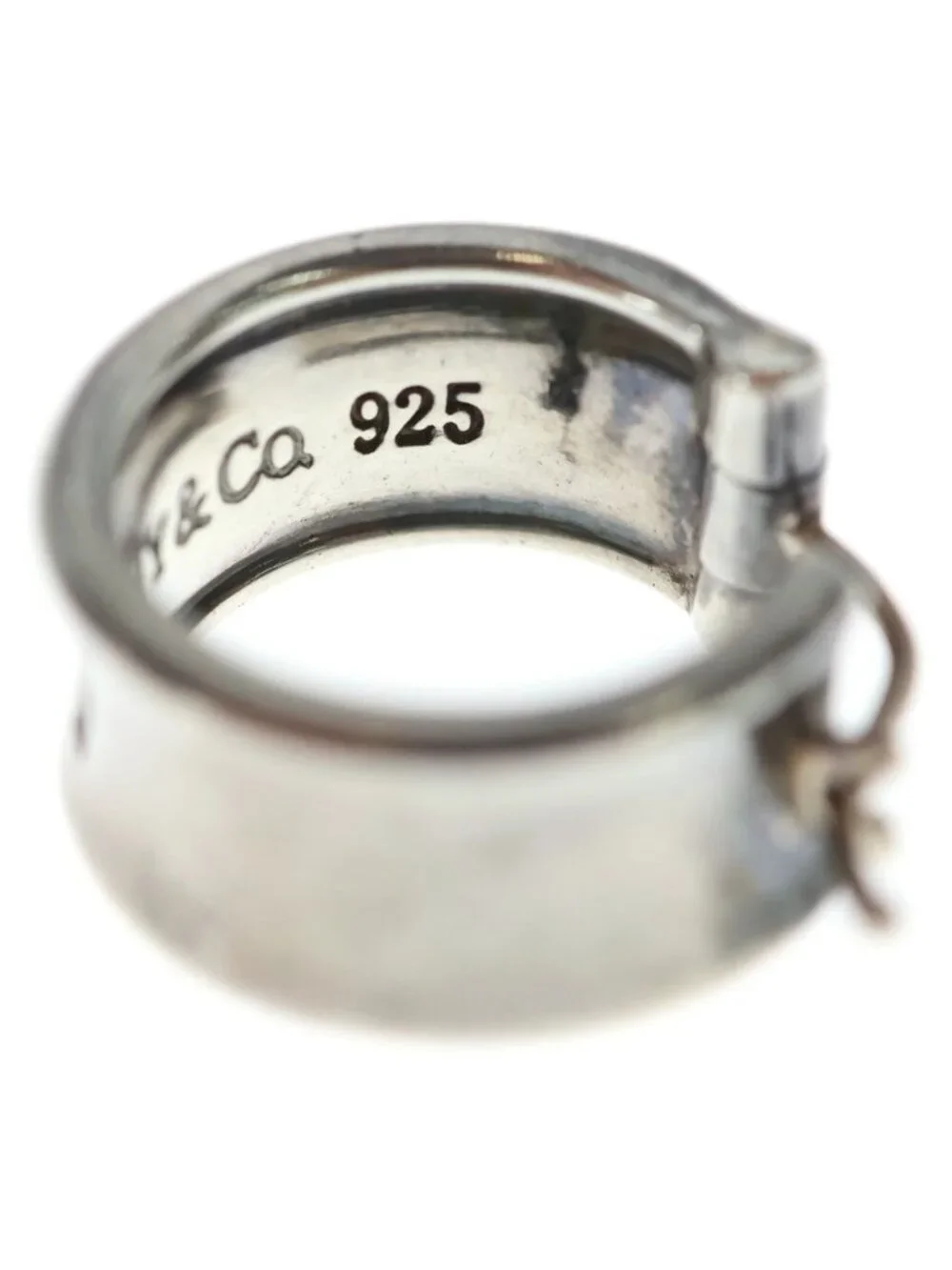 Tiffany & Co Narrow Hoop Earrings Silver